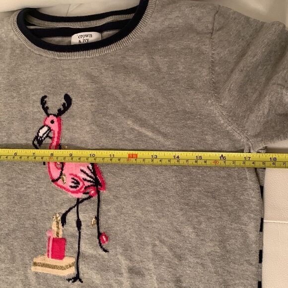 Crow&Ivy Cotton Embroidered Sweater Size S - Picture 4 of 9